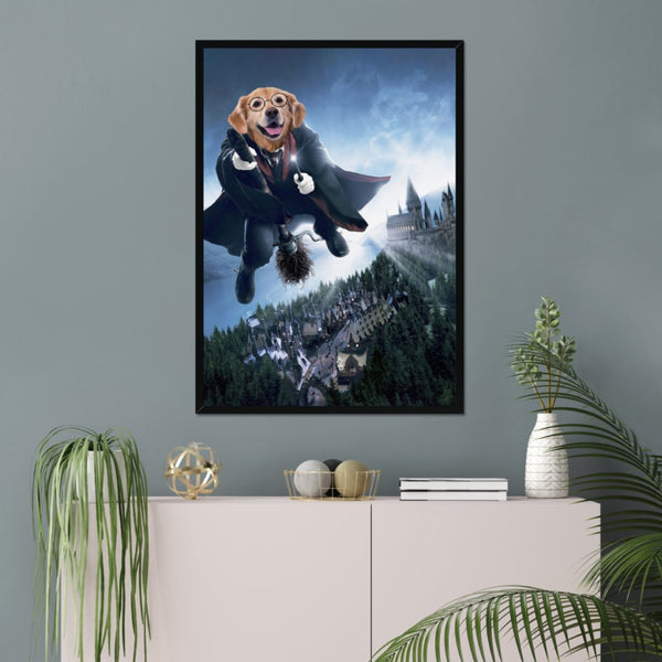 Young Wizard Custom Pet Portrait | Paw & Glory