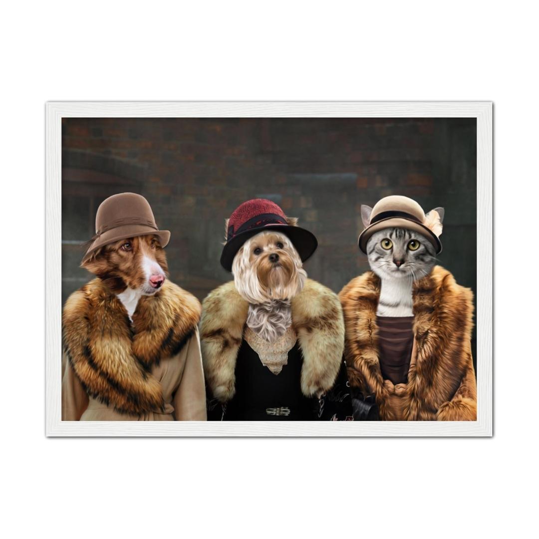 Pet Portraits | The Women (Peaky Blinders Inspired) 3 Pet: Custom Pet Portrait | Paw & Glory