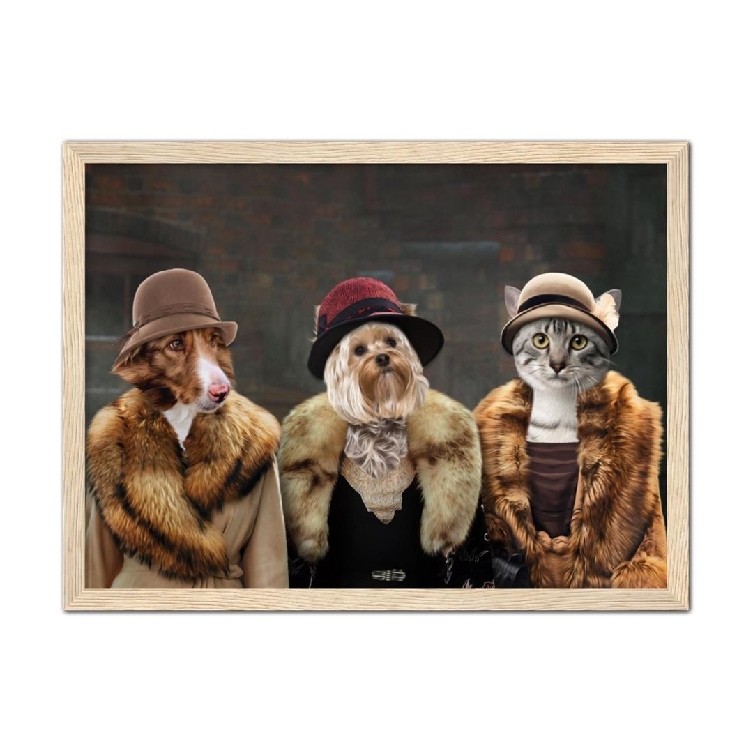 Pet Portraits | The Women (Peaky Blinders Inspired) 3 Pet: Custom Pet Portrait | Paw & Glory