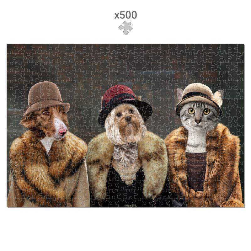 Pet Portraits | The Women (Peaky Blinders Inspired) 3 Pet: Custom Pet Puzzle | Paw & Glory