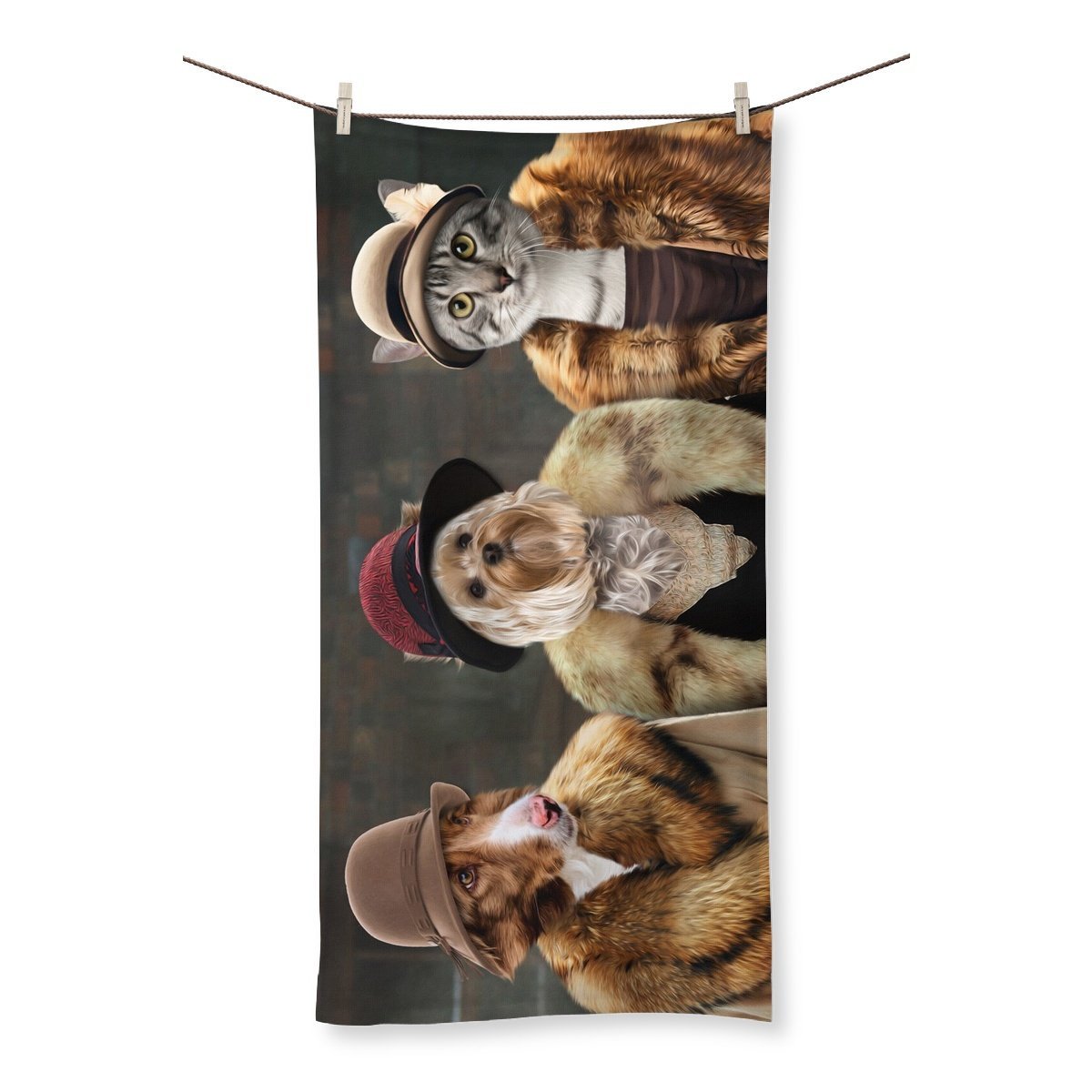 The Women (Peaky Blinders Inspired) 3 Pet: Custom Pet Towel - Paw & Glory - Dog Portraits - Pet Portraits