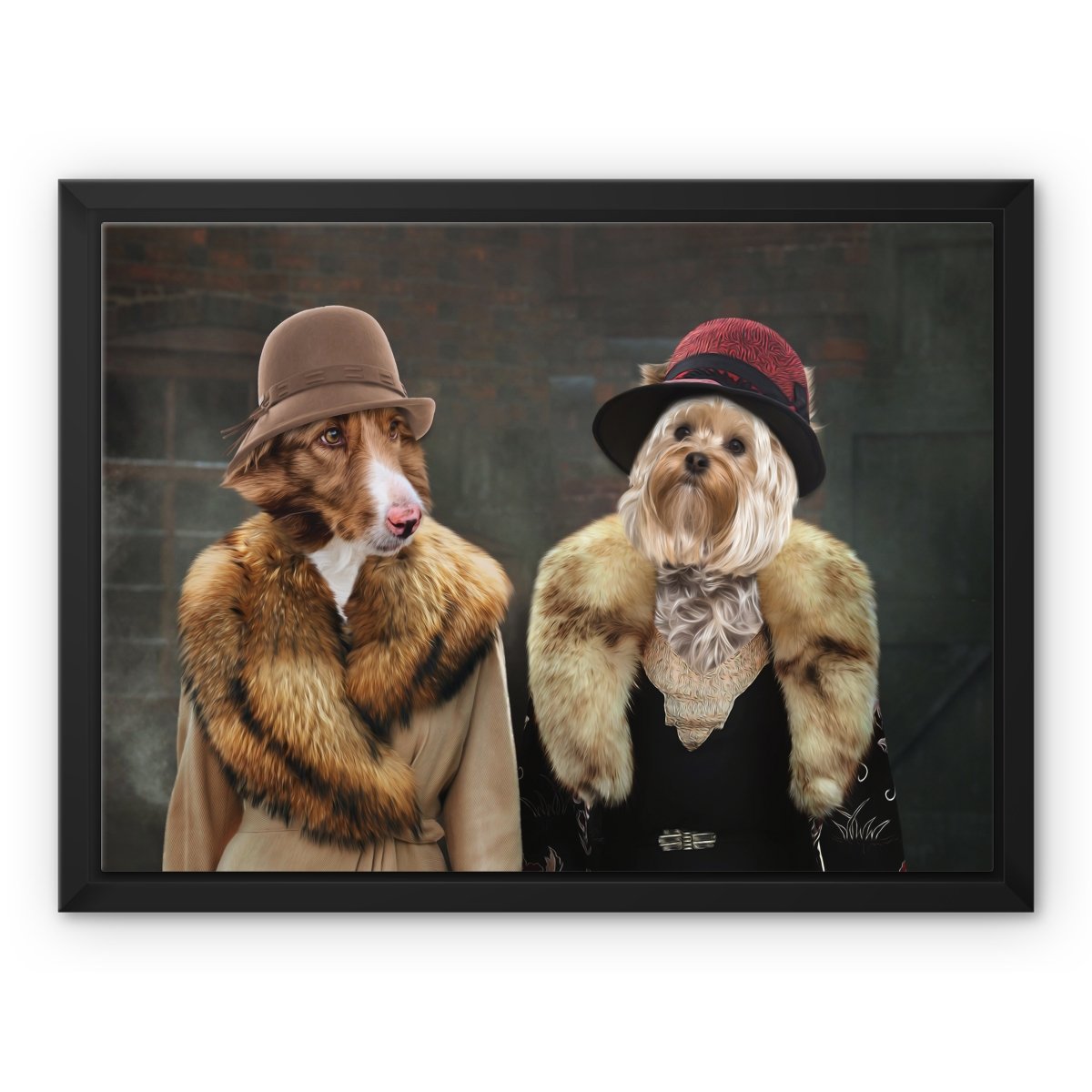 Pet Portraits | The Women (Peaky Blinders Inspired): Custom 2 Pet Canvas | Paw & Glory