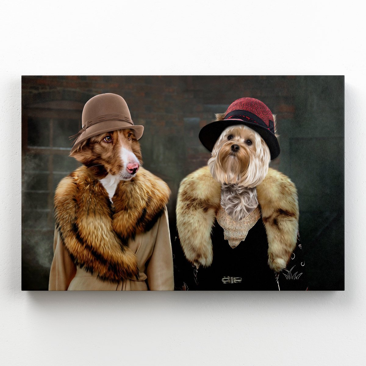Pet Portraits | The Women (Peaky Blinders Inspired): Custom 2 Pet Canvas | Paw & Glory