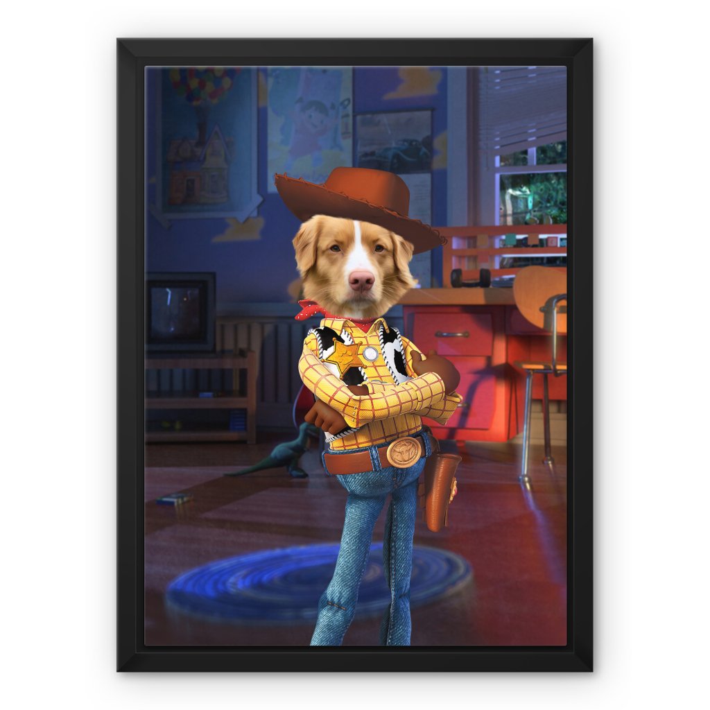 Pet Portraits | The Woody (Toy Story Inspired): Custom Pet Canvas | Paw & Glory