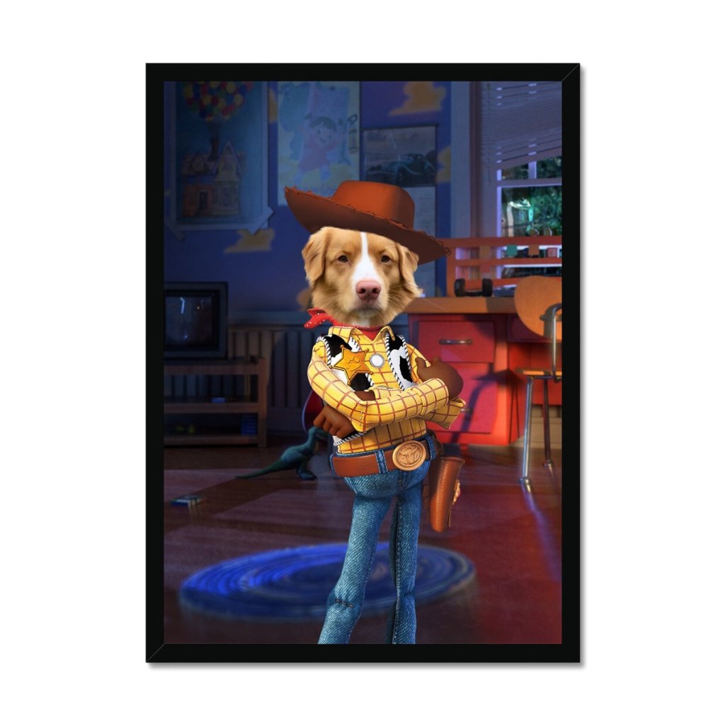 Pet Portraits | The Woody (Toy Story Inspired): Custom Pet Portrait | Paw & Glory