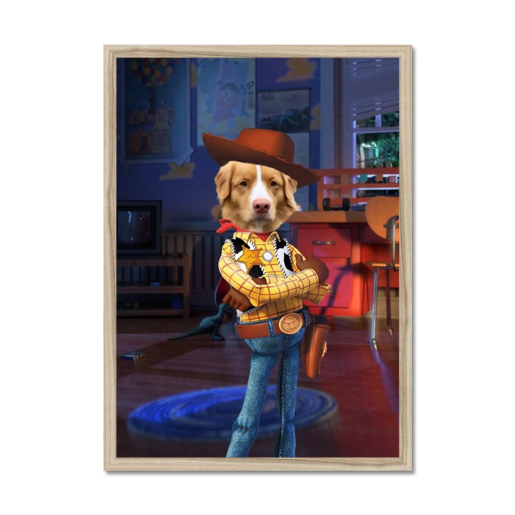 Pet Portraits | The Woody (Toy Story Inspired): Custom Pet Portrait | Paw & Glory