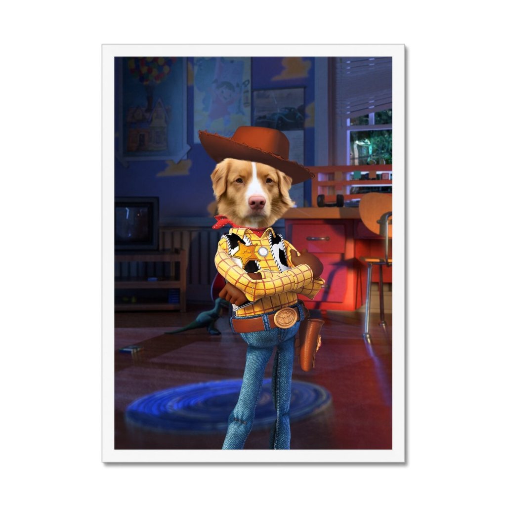 Pet Portraits | The Woody (Toy Story Inspired): Custom Pet Portrait | Paw & Glory