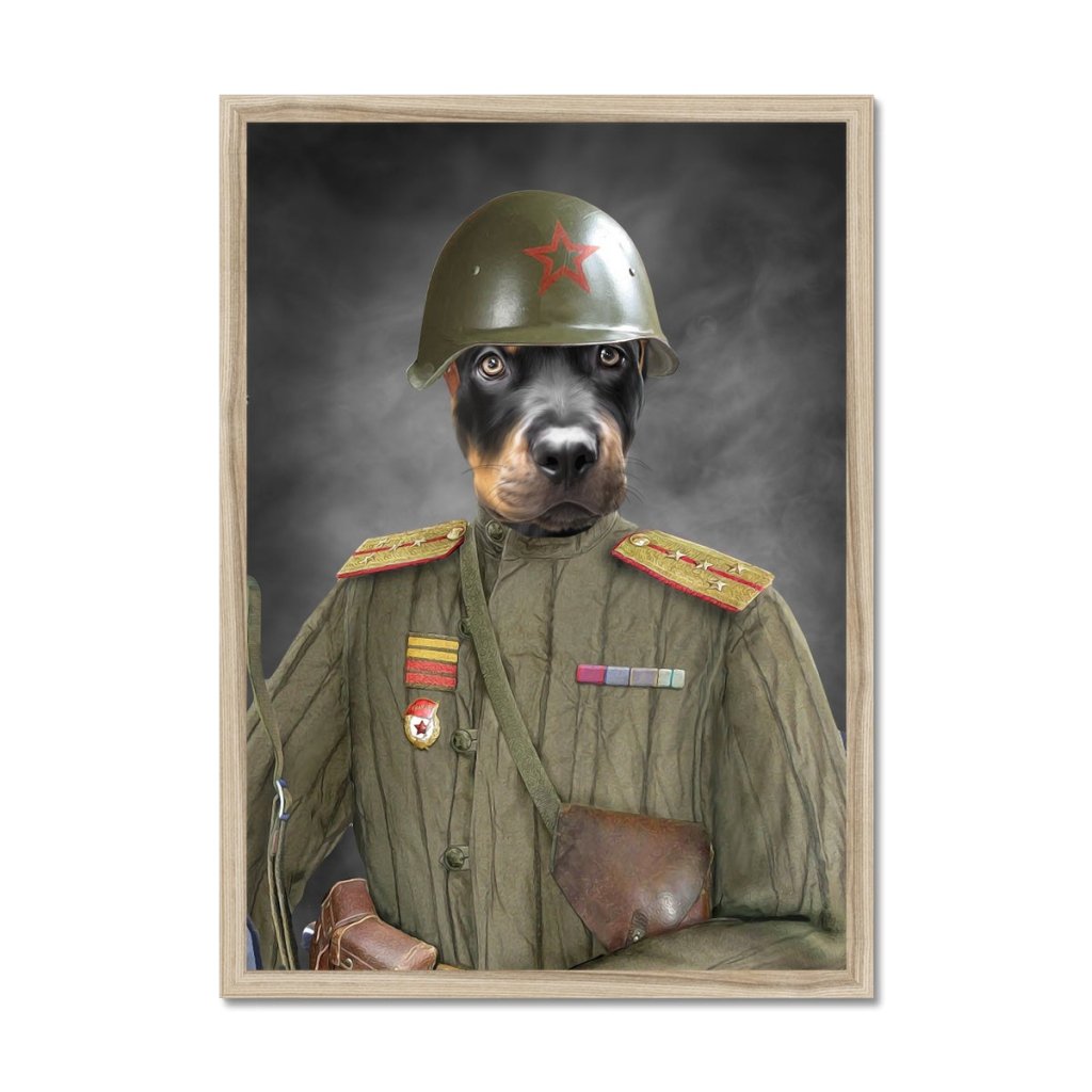 Pet Portraits | The World War Soldier: Custom Pet Portrait | Paw & Glory