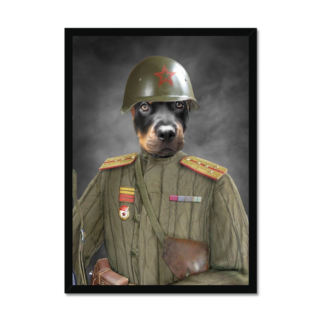 Pet Portraits | The World War Soldier: Custom Pet Portrait | Paw & Glory