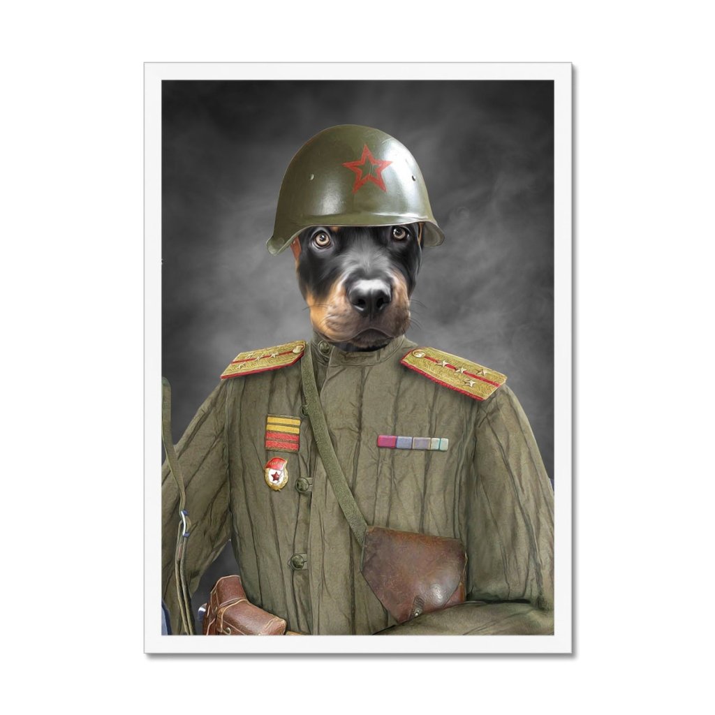 Pet Portraits | The World War Soldier: Custom Pet Portrait | Paw & Glory