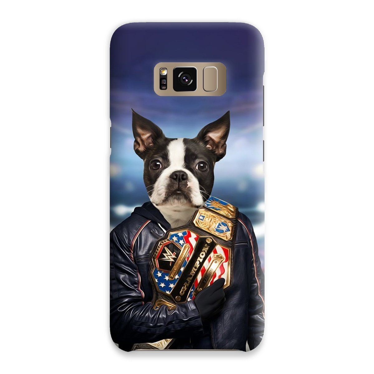 The Wrestler: Custom Pet Phone Case - Paw & Glory - Dog Portraits - Pet Portraits