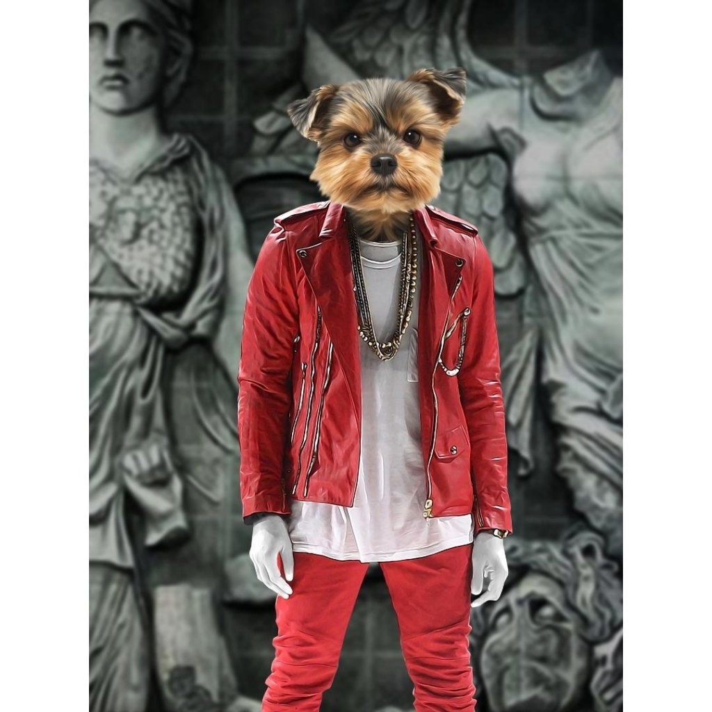 The Yeezy (Kanye West Inspired): Custom Digital Download Pet Portrait - Paw & Glory - Dog Portraits - Pet Portraits