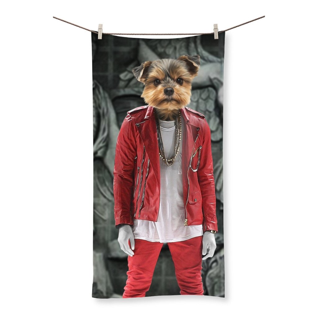 Pet Portraits | The Yeezy (Kanye West Inspired): Custom Pet Towel | Paw & Glory