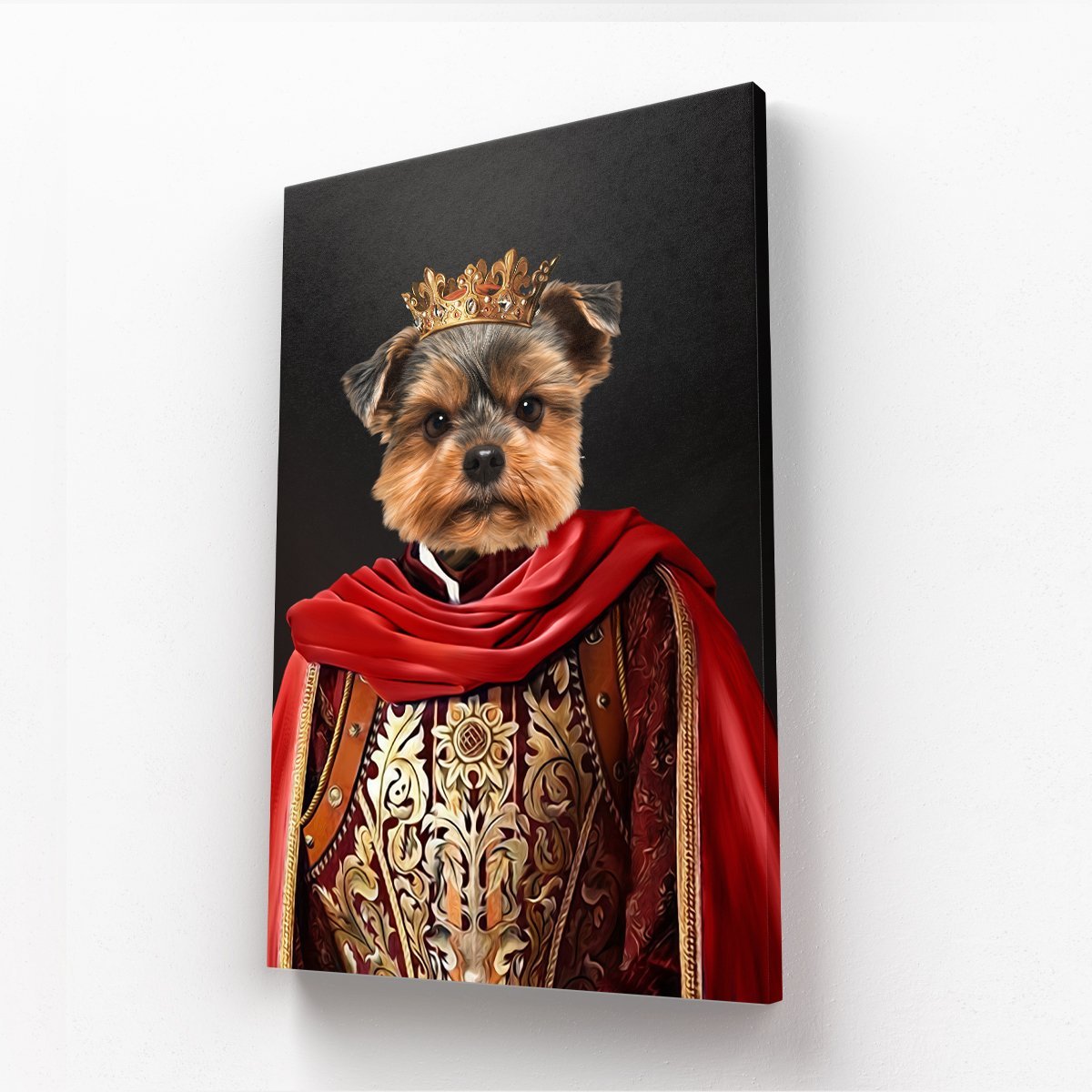 Pet Portraits | The Young King: Custom Pet Canvas | Paw & Glory