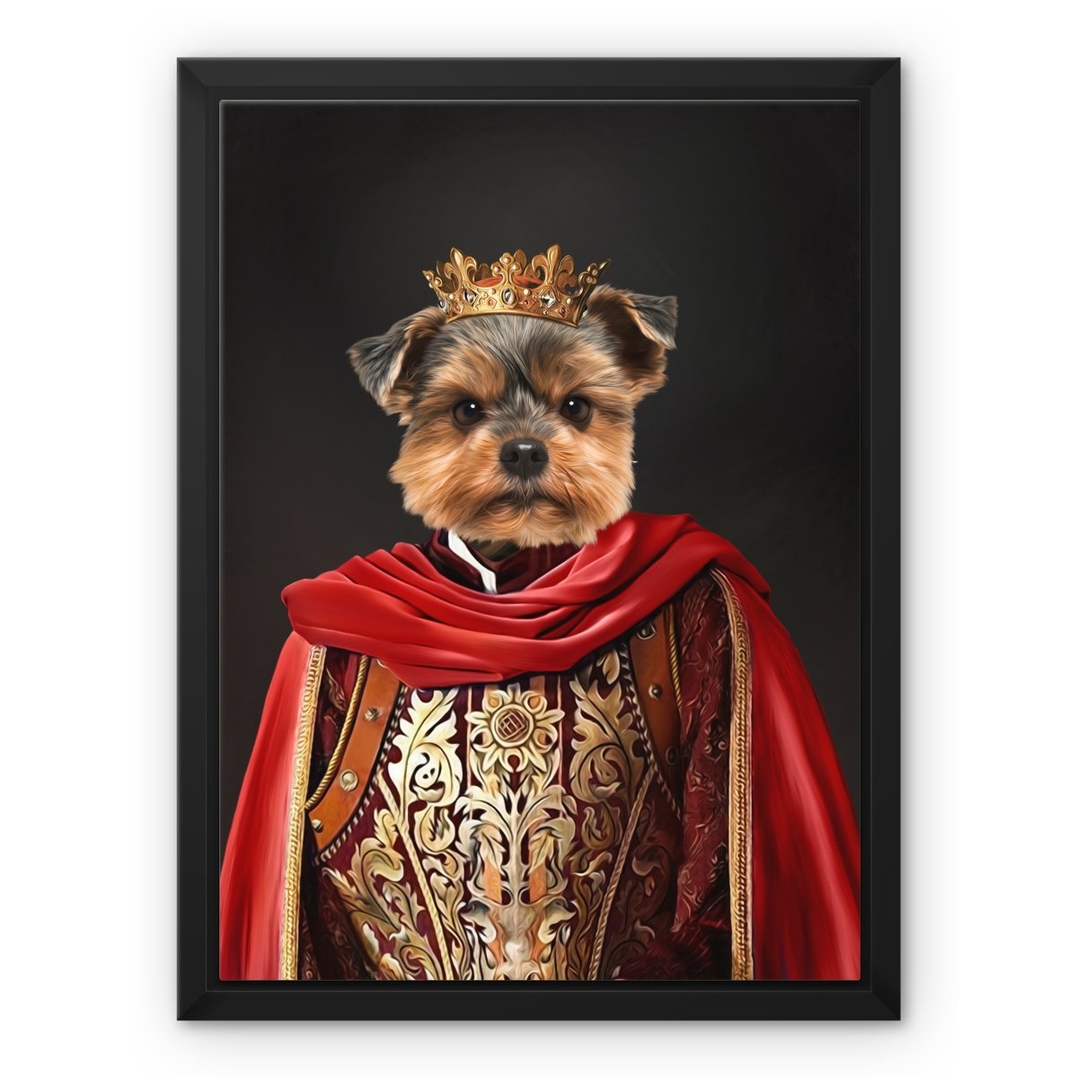 Pet Portraits | The Young King: Custom Pet Canvas | Paw & Glory