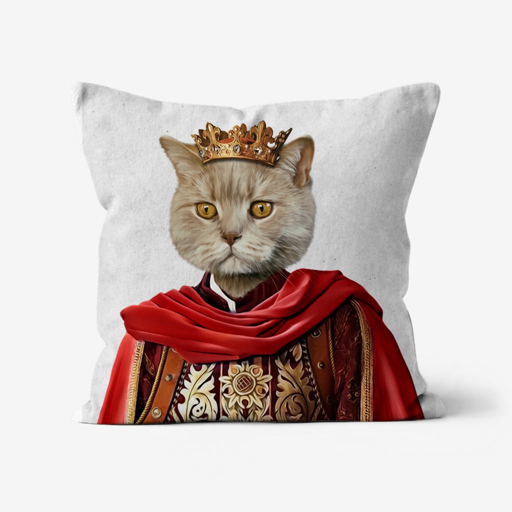 Pet Portraits | The Young King: Custom Pet Pillow | Paw & Glory