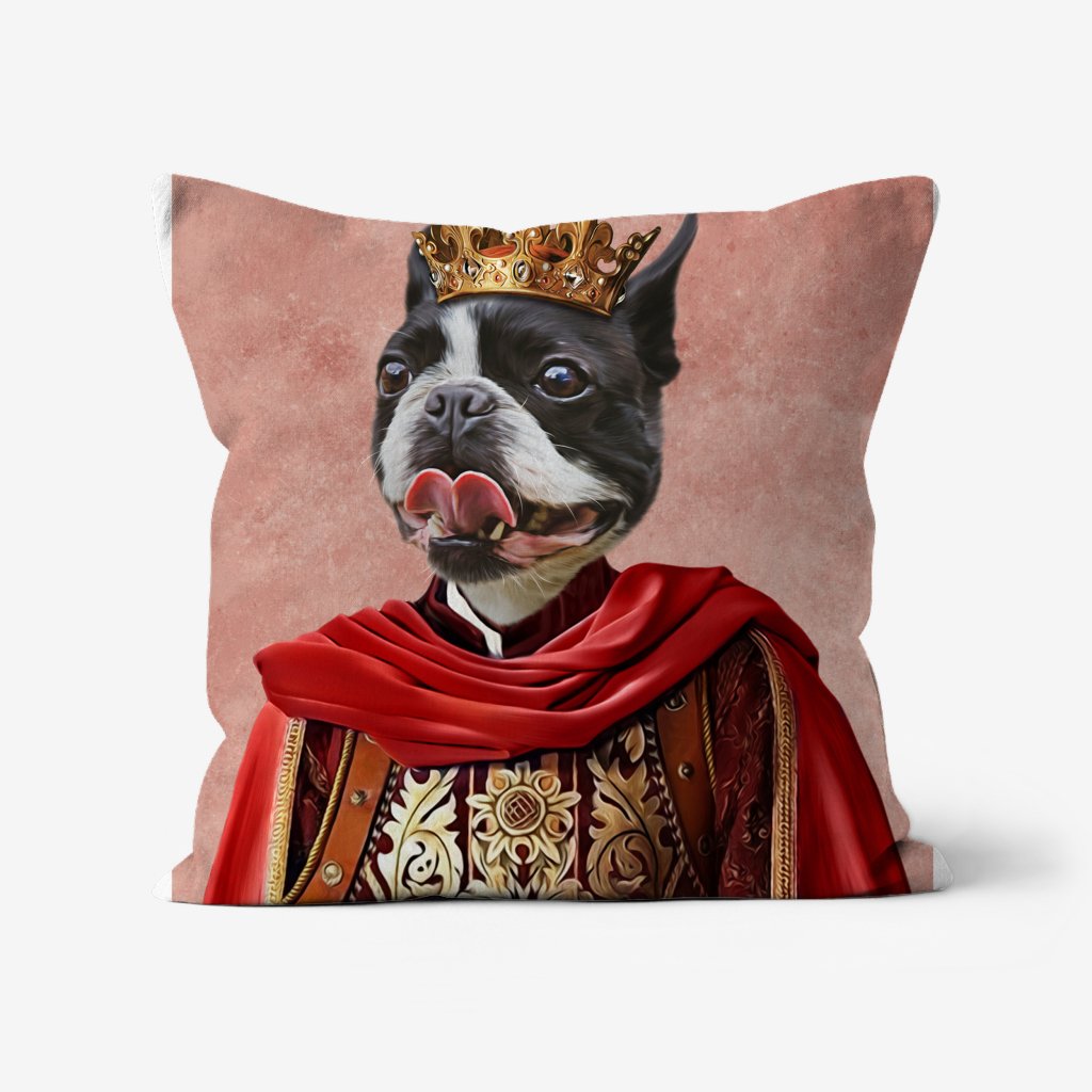 Pet Portraits | The Young King: Custom Pet Pillow | Paw & Glory
