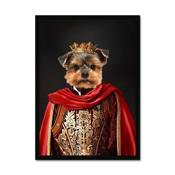The Young King: Custom Pet Portrait | framed pet portrait | Paw & Glory