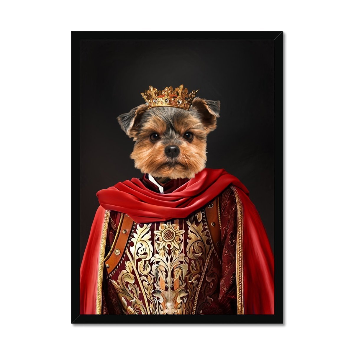 The Young King: Custom Pet Portrait - Paw & Glory - Dog Portraits - Pet Portraits