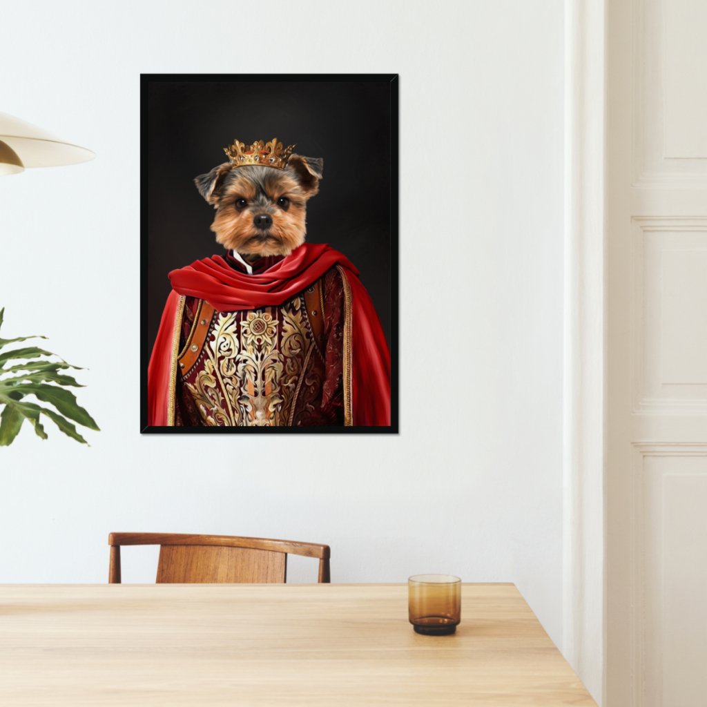 The Young King: Custom Pet Portrait - Paw & Glory - Dog Portraits - Pet Portraits