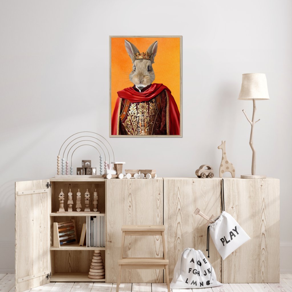 Pet Portraits | The Young King: Custom Pet Portrait | Paw & Glory