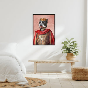 The Young King: Custom Pet Portrait - Paw & Glory - Dog Portraits - Pet Portraits