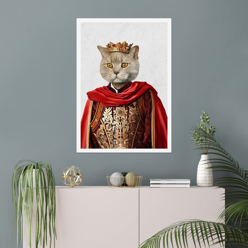 Pet Portraits | The Young King: Custom Pet Poster | Paw & Glory