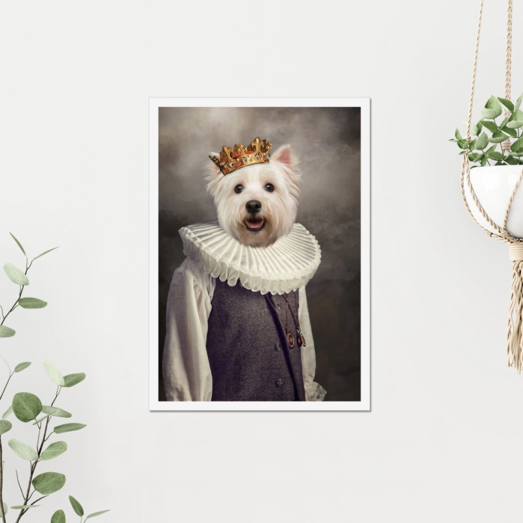 The Young Prince: Custom Pet Poster - Paw & Glory - Dog Portraits - Pet Portraits