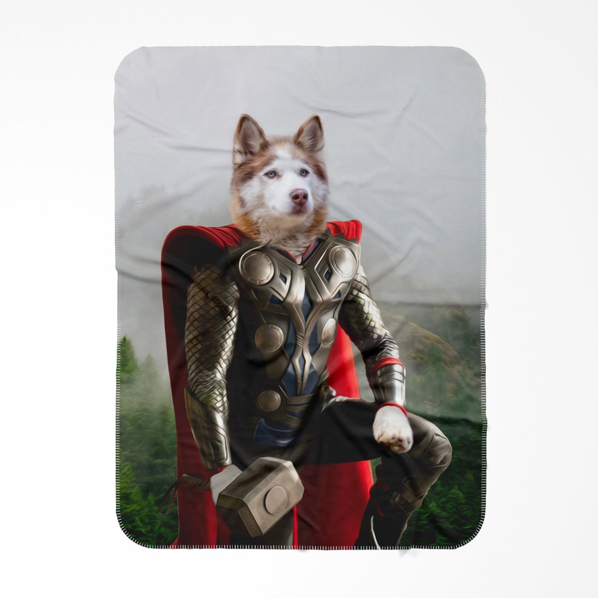Pet Portraits | Thor: Custom Pet Blanket | Paw & Glory