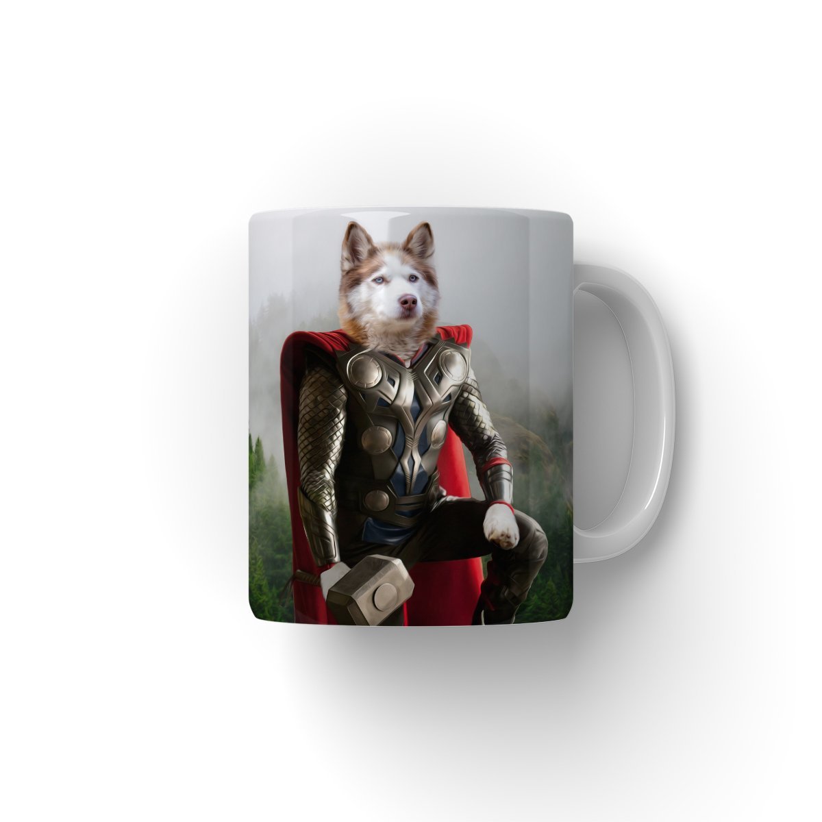 Thor: Custom Pet Coffee Mug - Paw & Glory - Dog Portraits - Pet Portraits