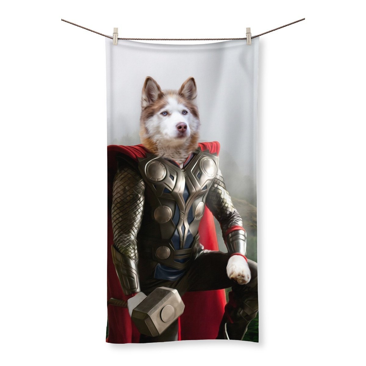 Pet Portraits | Thor: Custom Pet Towel | Paw & Glory
