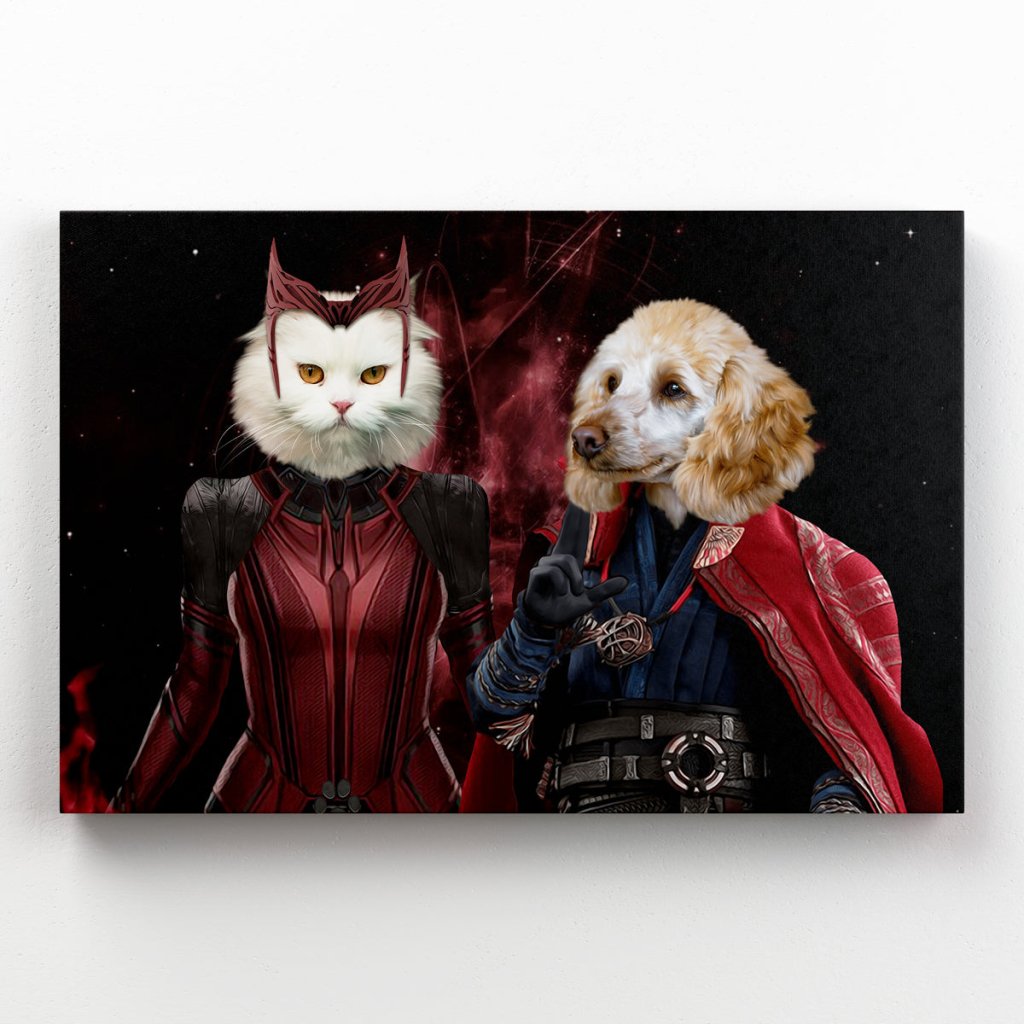Pet Portraits | Thor & Wanda: Custom Pet Canvas | Paw & Glory