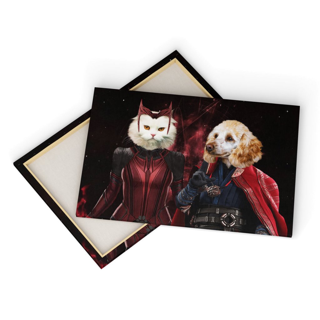 Pet Portraits | Thor & Wanda: Custom Pet Canvas | Paw & Glory