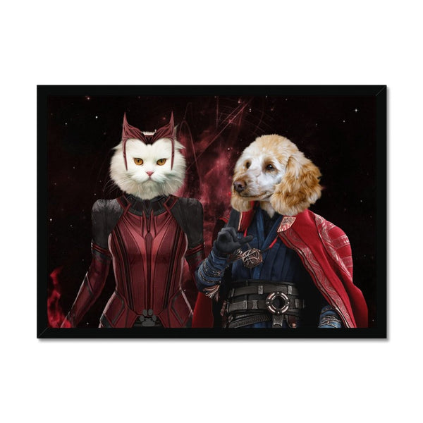 Thunder And Magic Duo Custom Pet Portrait | Custom Pet Portrait | Paw & Glory