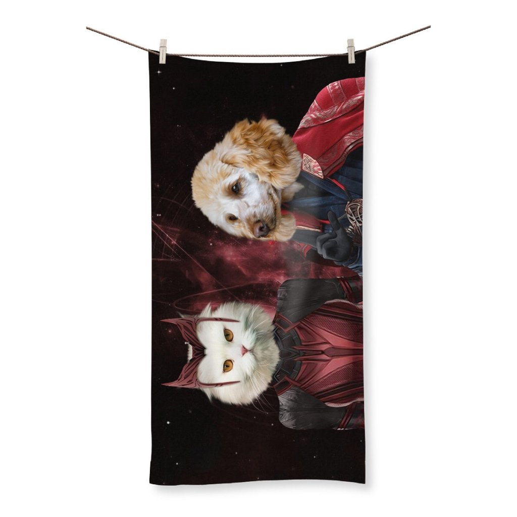Thor & Wanda: Custom Pet Towel - Paw & Glory - Dog Portraits - Pet Portraits