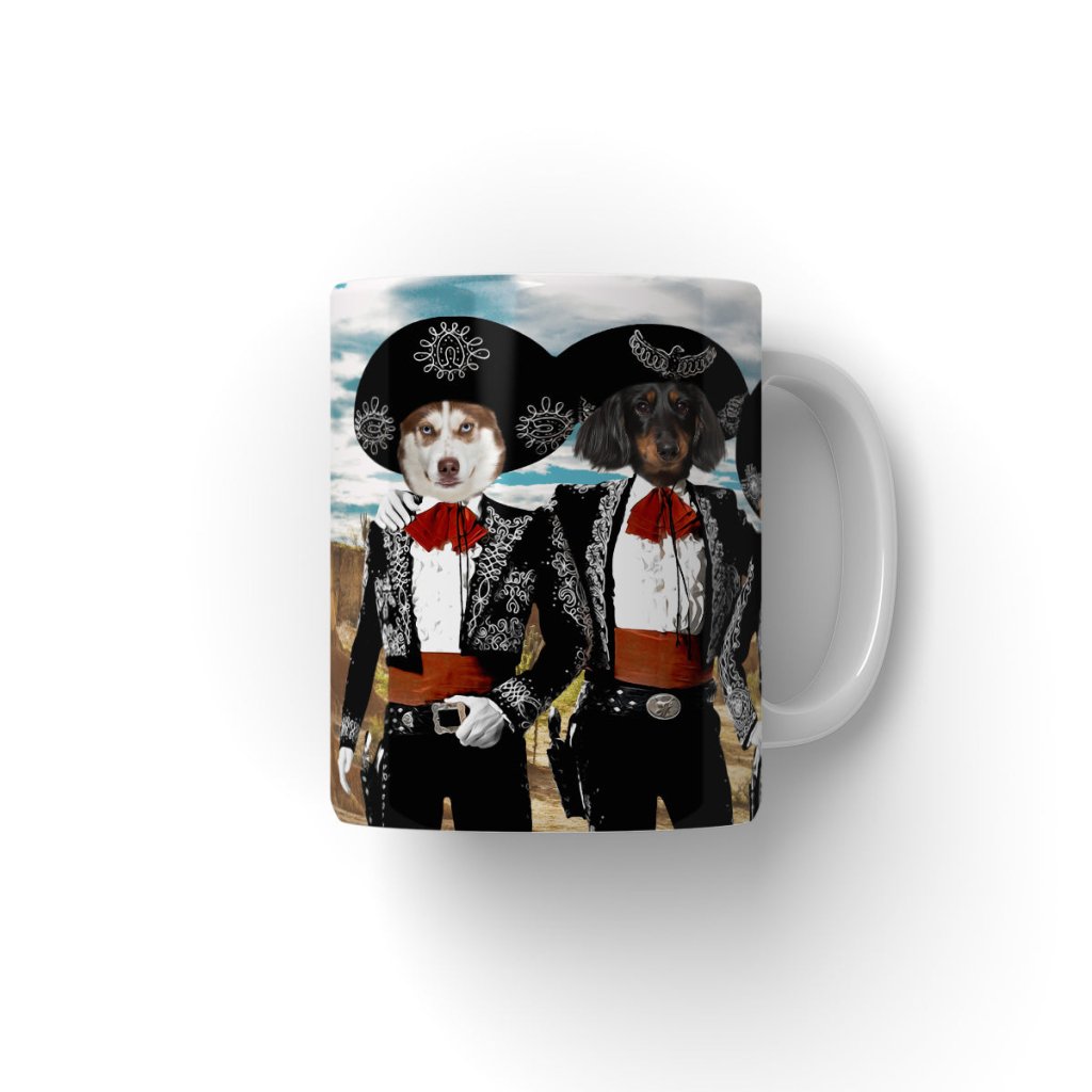 Pet Portraits | Three Amigos: Custom Pet Coffee Mug | Paw & Glory