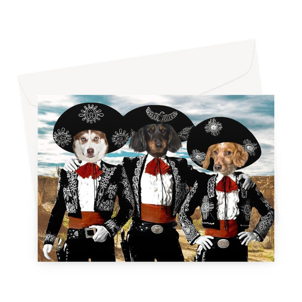Three Close Friends Custom Pet Greeting Card | Pet Lover Gift | Paw & Glory