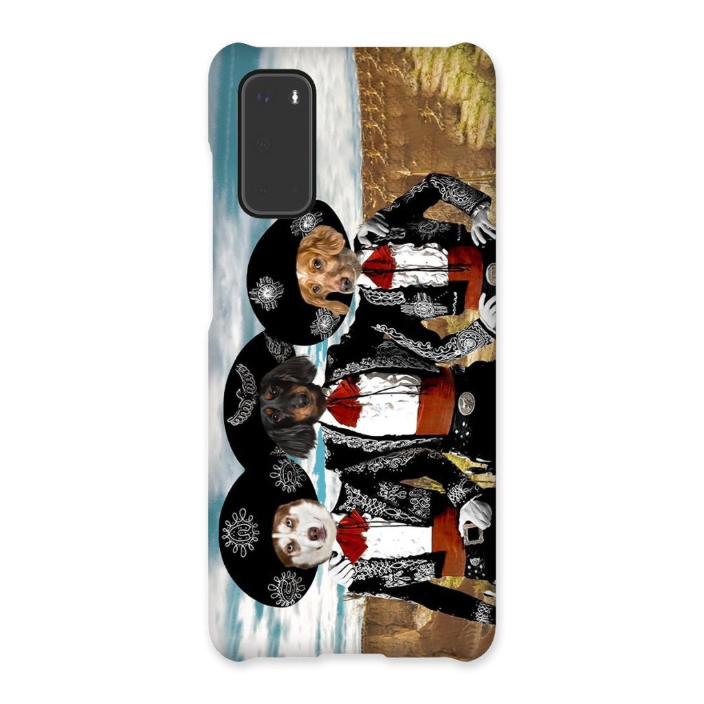 Three Amigos: Custom Pet Phone Case - Paw & Glory - Dog Portraits - Pet Portraits