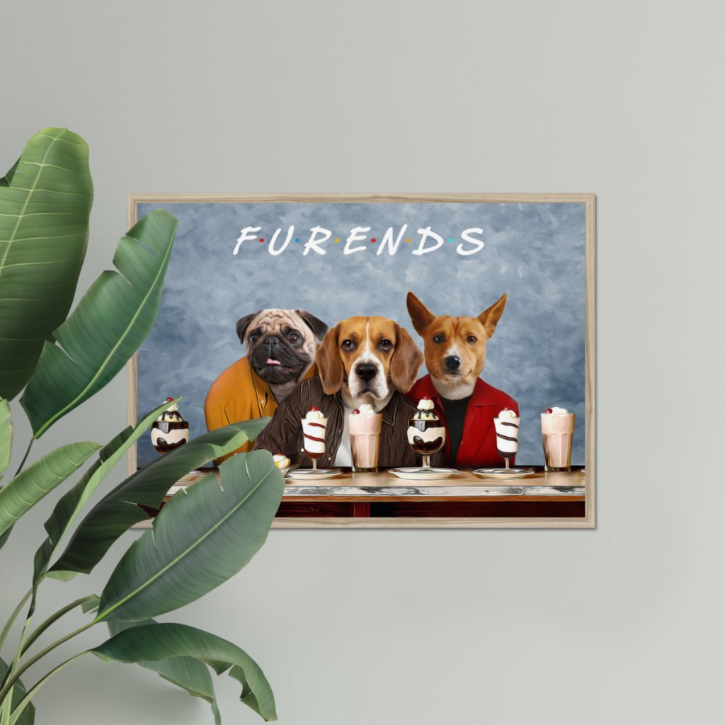 Pet Portraits | Three Furends: Custom Pet Portrait | Paw & Glory