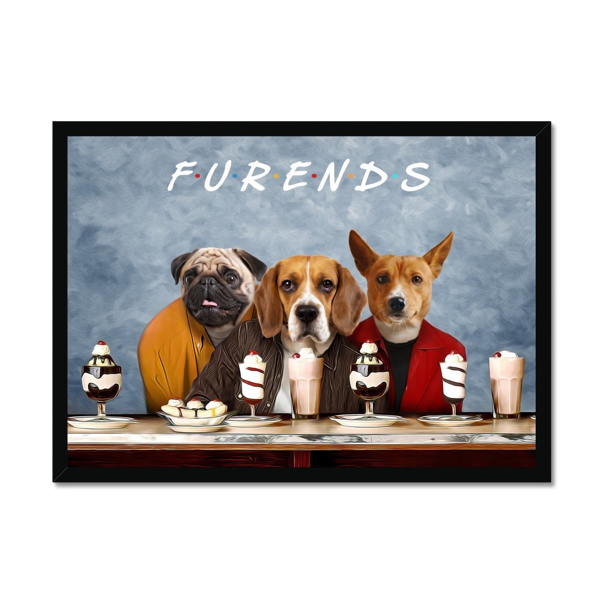 Pet Portraits | Three Furends: Custom Pet Portrait | Paw & Glory