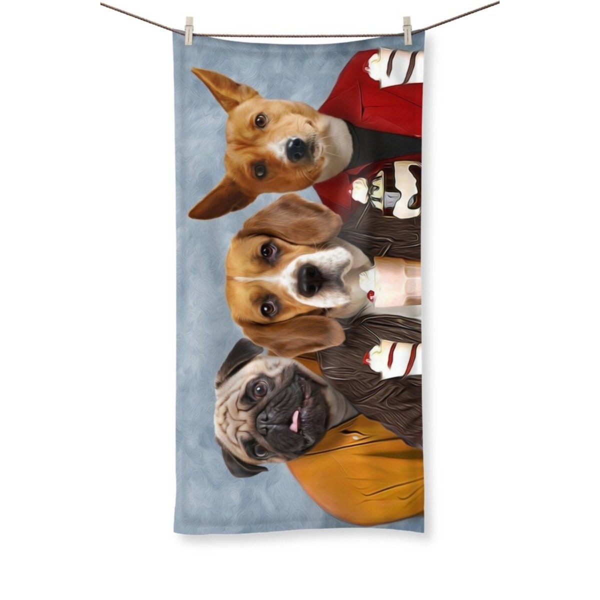 Pet Portraits | Three Furends: Custom Pet Towel | Paw & Glory