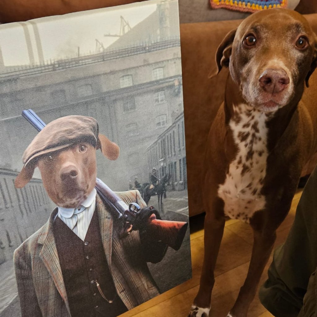 1920s Gangster | Custom Pet Portrait | Paw & Glory