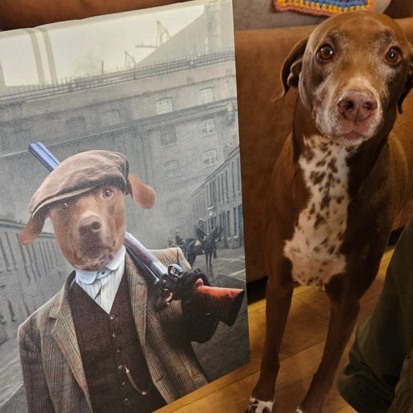 1920s Gangster | Custom Pet Portrait | Paw & Glory