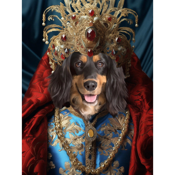 Tibetan Lord: Custom Digital Download Pet Portrait | royal pet portrait | Paw & Glory