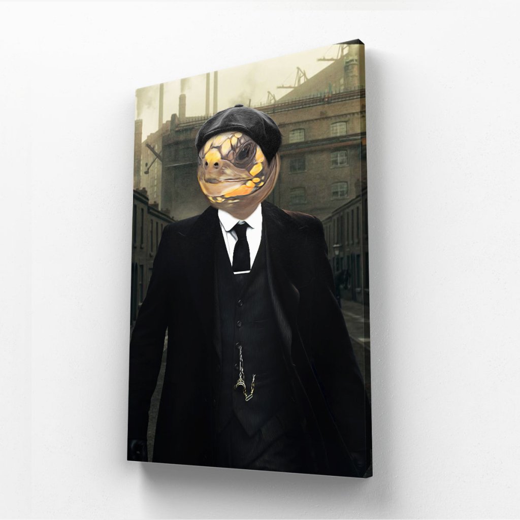 Pet Portraits | Tommy (Peaky Blinders Inspired): Animal Art Canvas | Paw & Glory