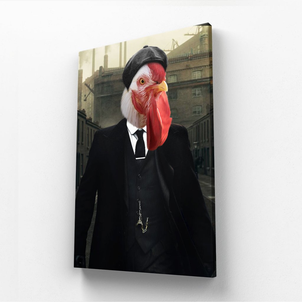 Pet Portraits | Tommy (Peaky Blinders Inspired): Animal Art Canvas | Paw & Glory