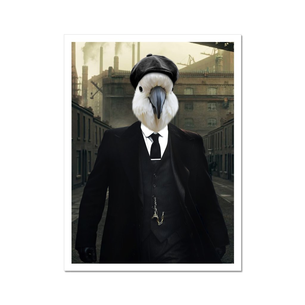 Pet Portraits | Tommy (Peaky Blinders Inspired): Animal Art Poster | Paw & Glory