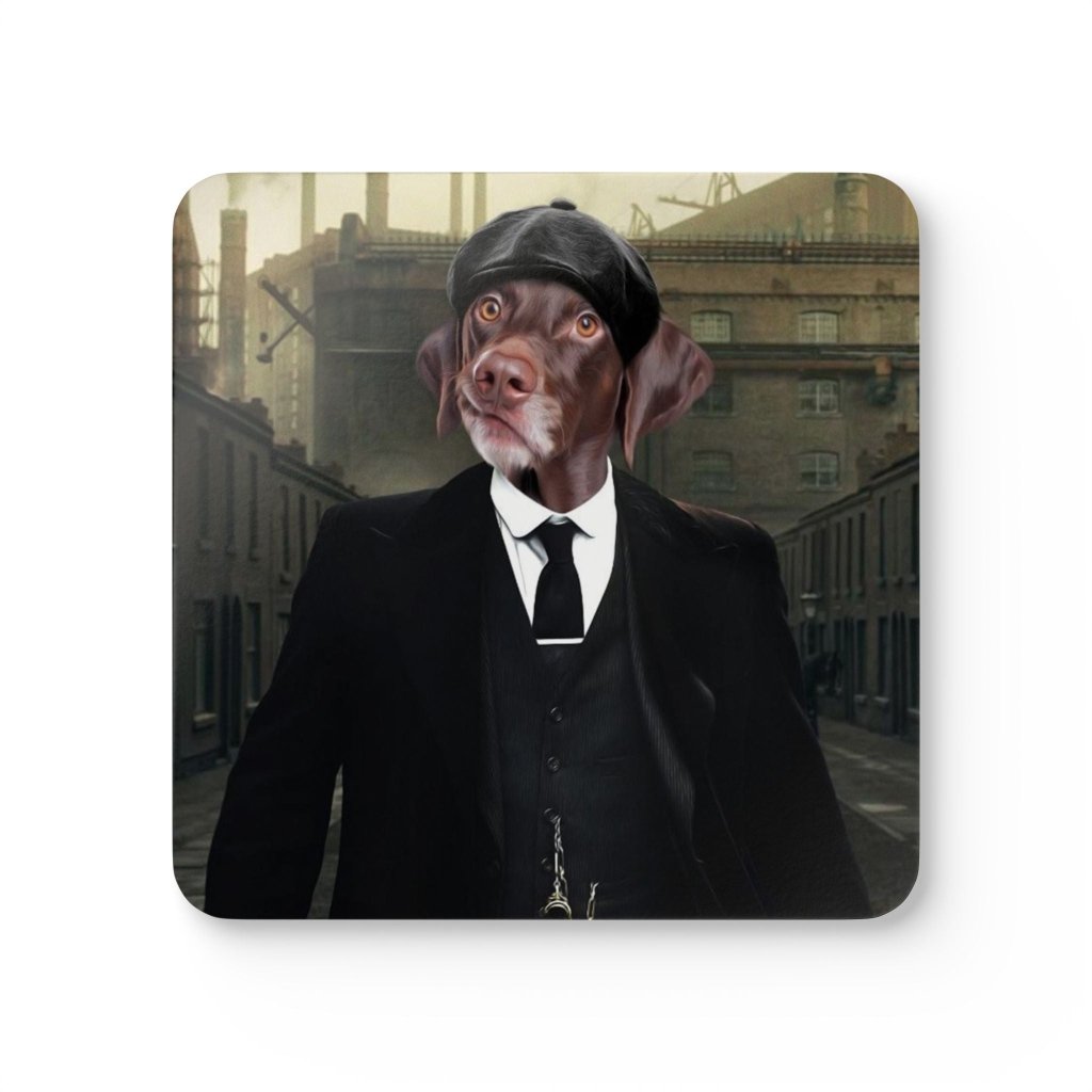 Pet Portraits | Tommy (Peaky Blinders Inspired): Pet Portrait Coaster | Paw & Glory