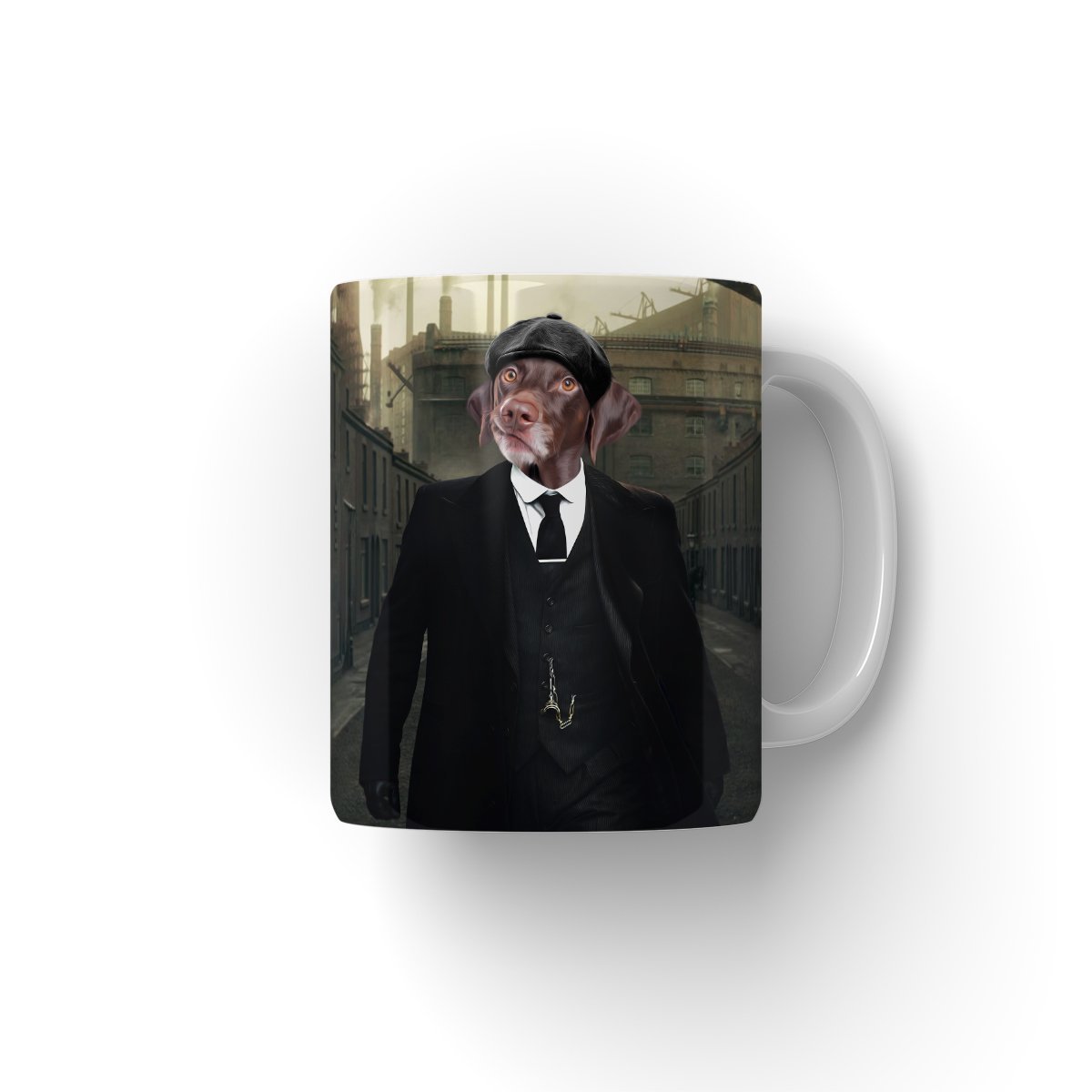 Pet Portraits | Tommy (Peaky Blinders Inspired): Custom Pet Coffee Mug | Paw & Glory
