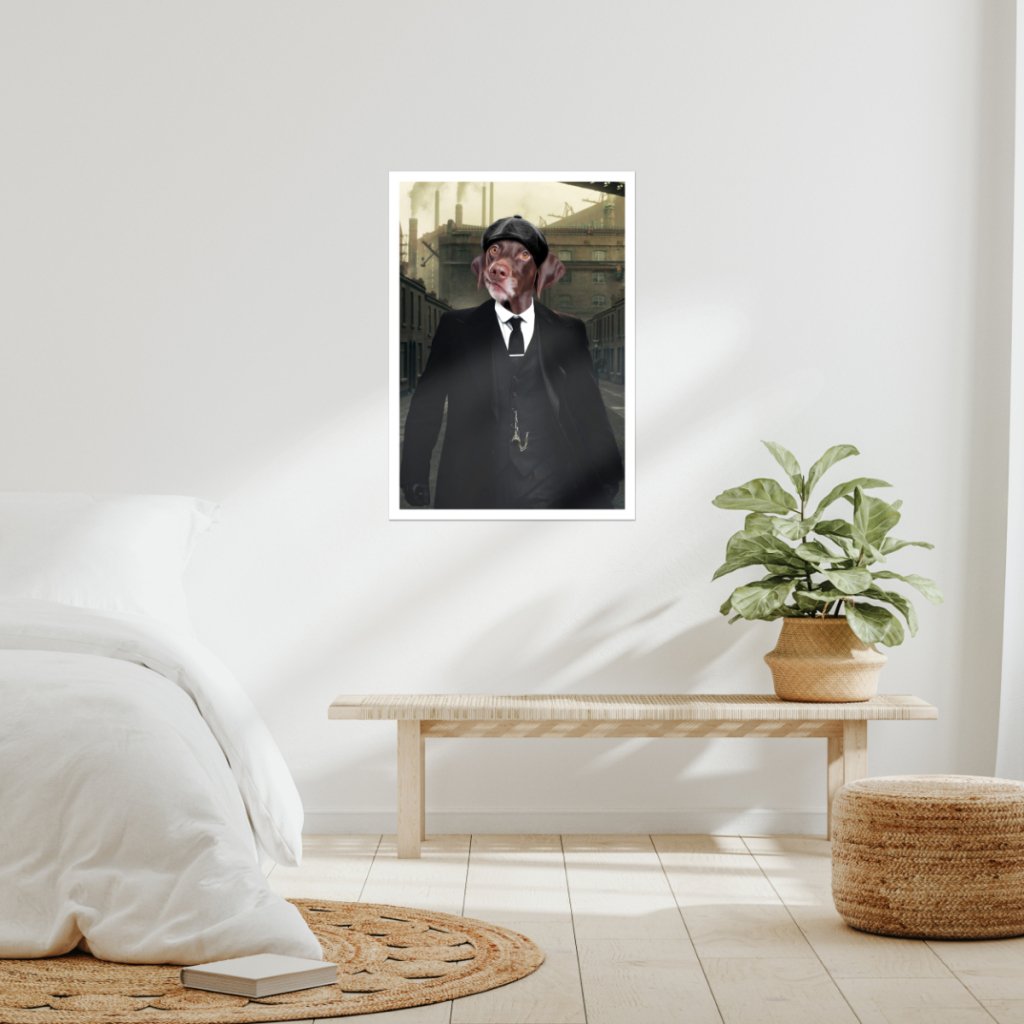 Tommy (Peaky Blinders Inspired): Custom Pet Poster - Paw & Glory - Dog Portraits - Pet Portraits